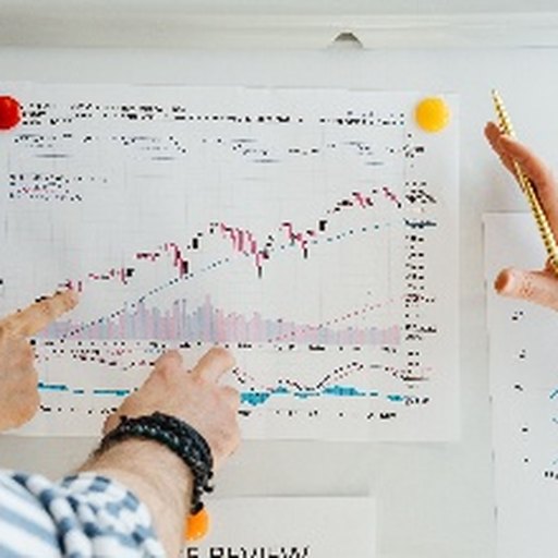 Analysts reviewing performance charts