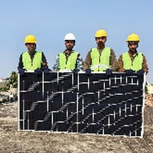 An EPC crew installing a solar module